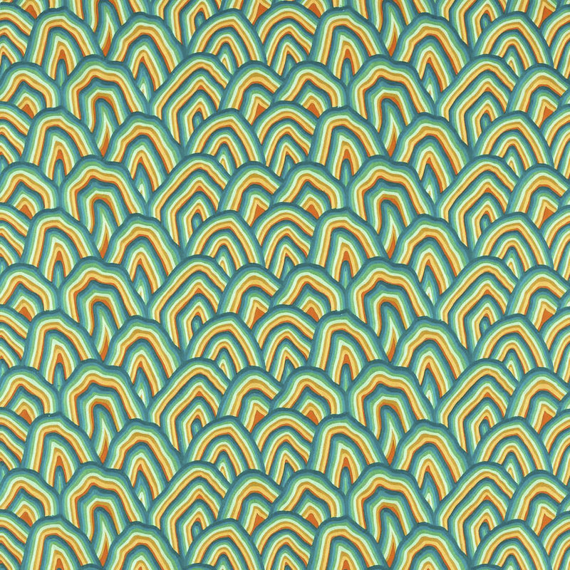 133908 Kumo Colour 3 Wilderness Amber Light Paprika Harlequin Fabric