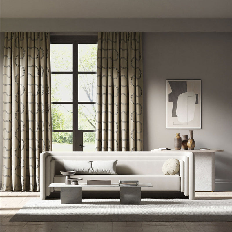 133911 Michi Colour 3 Shiitake Charcoal Celestial Harlequin Fabric