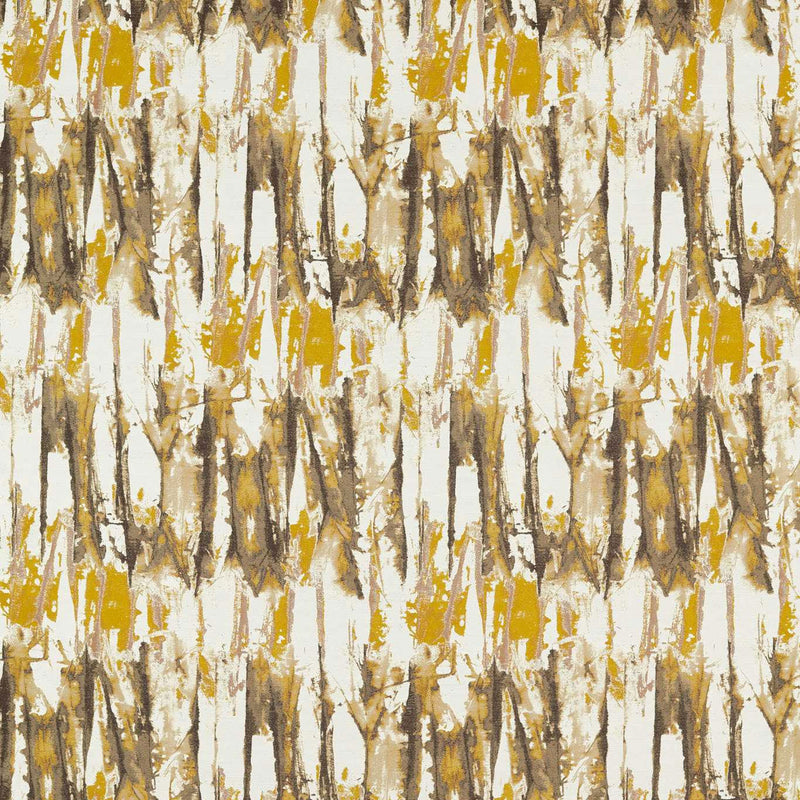 133917 Eco Takara Colour 4 Ochre Temple Grey Harlequin Fabric