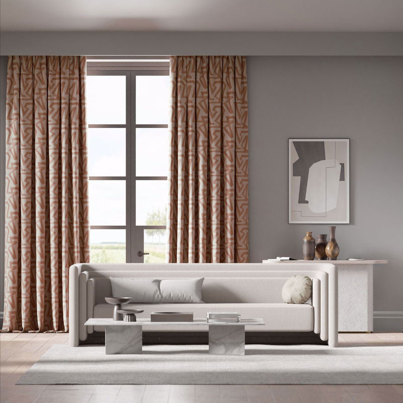 133920 Izumi Colour 4 Shiitake and Brazilian Rosewood Fabric by Harlequin