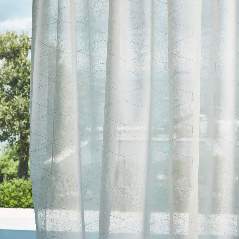 133935 Arbor Sheers 1 Chalk Harlequin Fabric