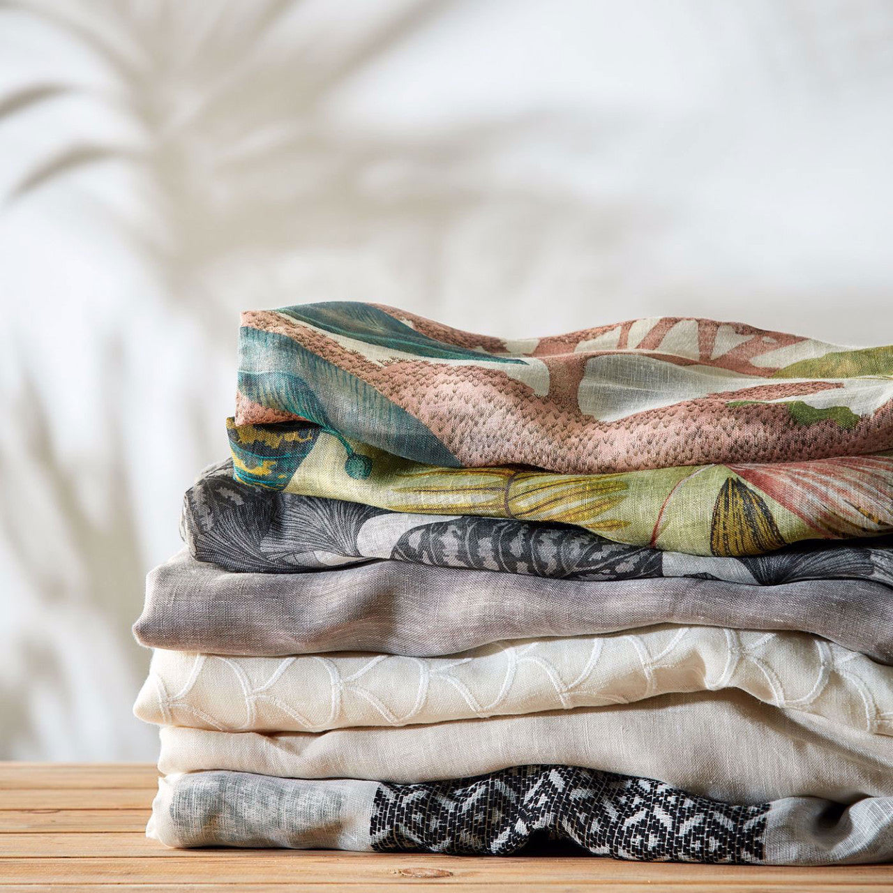 133943 Ether Sheers 1 Chalk/Black Earth Harlequin Fabric