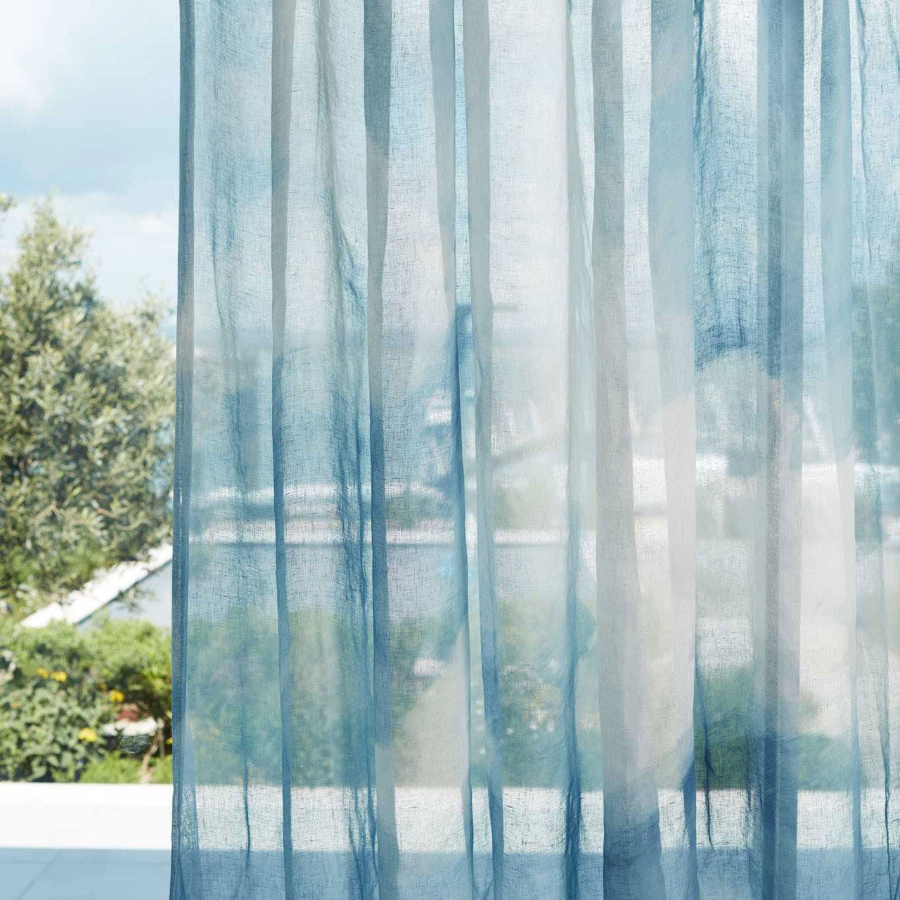 133958 Air Sheers 1 Sky Blue Harlequin Fabric