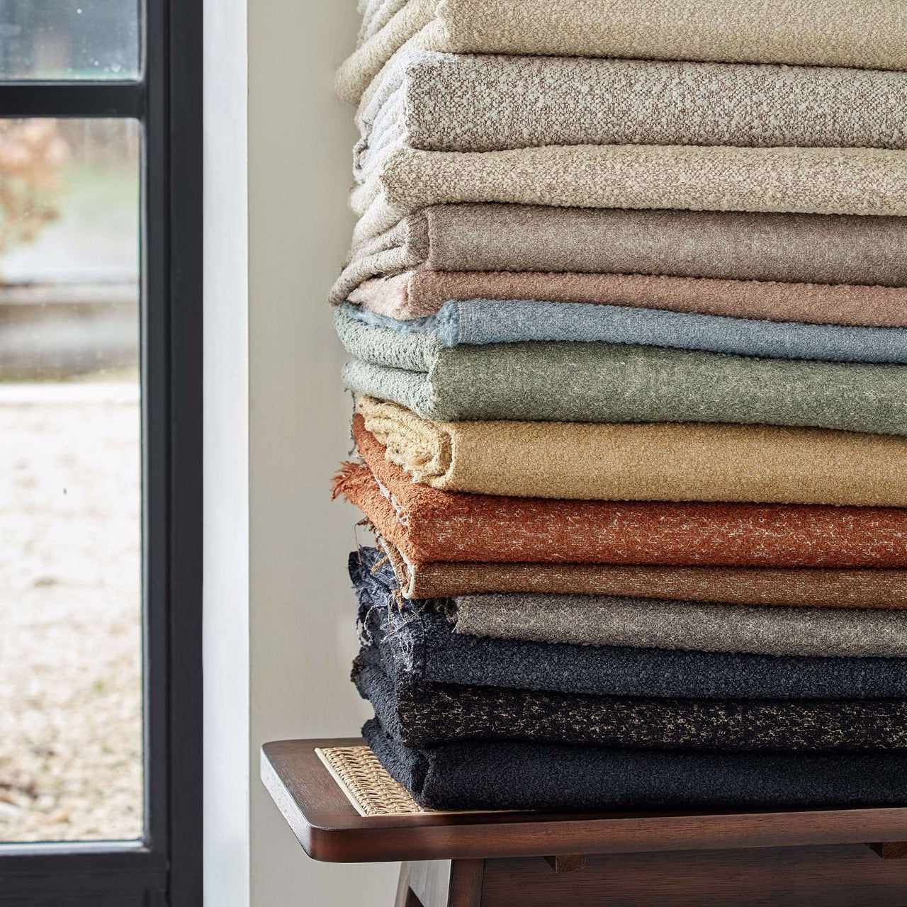 134082 Islay Performance Boucle Ivory Harlequin Fabric