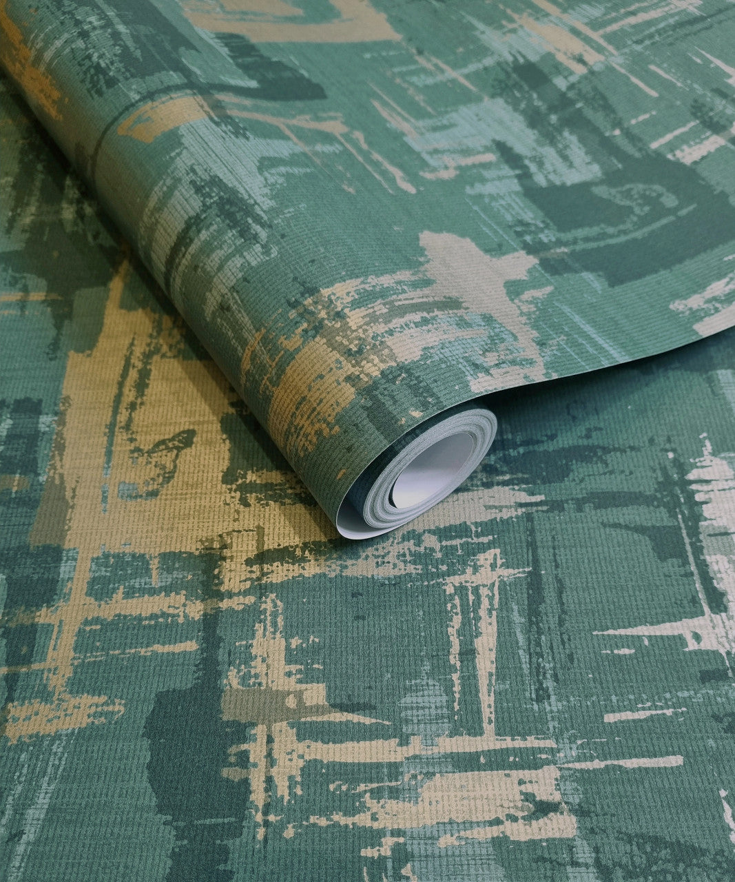 13561 Abstract Geo Green Wallpaper by Holden Decor