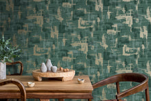 13561 Abstract Geo Green Wallpaper by Holden Decor
