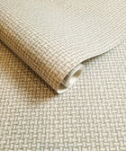 13580 Basket Weave Cream Wallpaper by Holden Decor