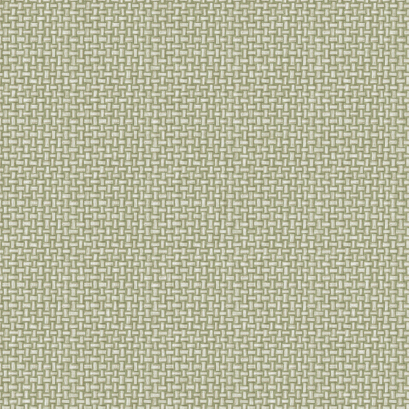 13581 Basket Weave Green Wallpaper by Holden Decor