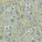 13602 Floral Bird Trail Blue Wallpaper by Holden Decor