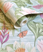 13620 Lily Pad Blue Wallpaper by Holden Decor