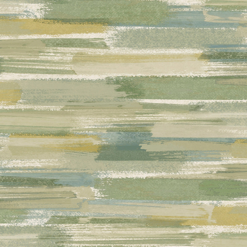 13641 Brush Strokes Green Yellow Wallpaper by Holden Decor