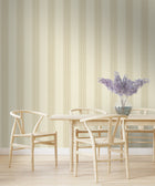 13650 Linen Stripe Cream Wallpaper by Holden Decor