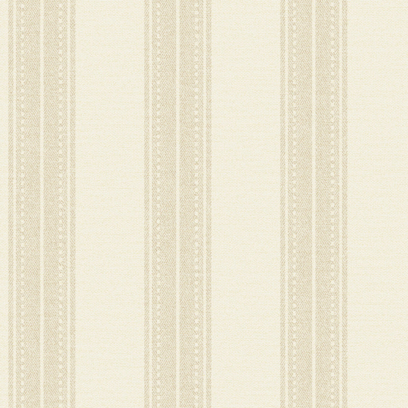 13650 Linen Stripe Cream Wallpaper by Holden Decor