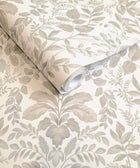 13670 Leaf Damask Beige Wallpaper by Holden Decor