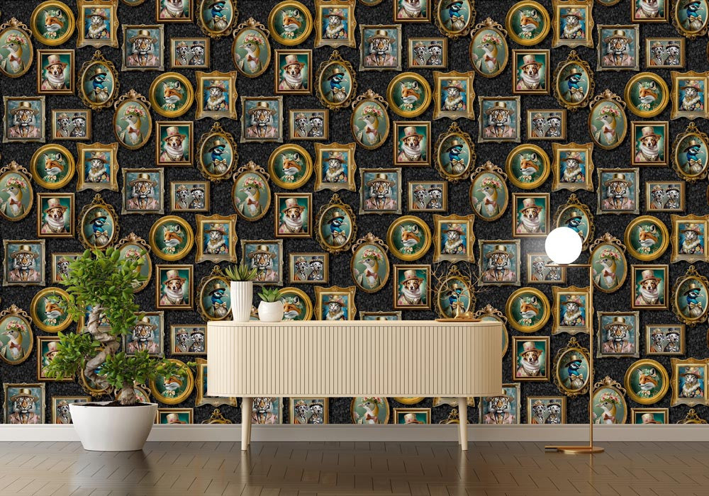 13790 Regal Beasts Statement Wallpaper by Holden Decor