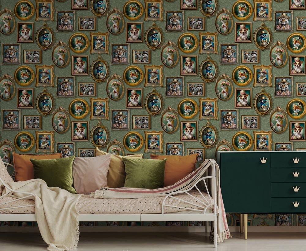 13792 Regal Beasts Statement Wallpaper by Holden Decor