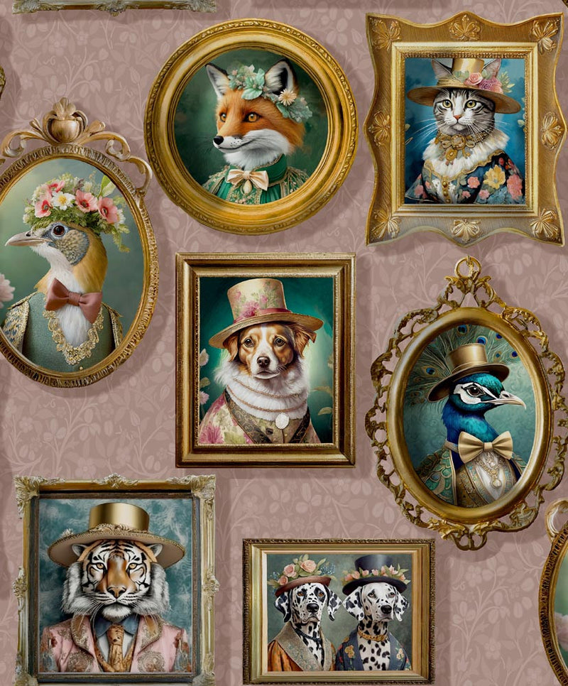 13793 Regal Beasts Statement Wallpaper by Holden Decor