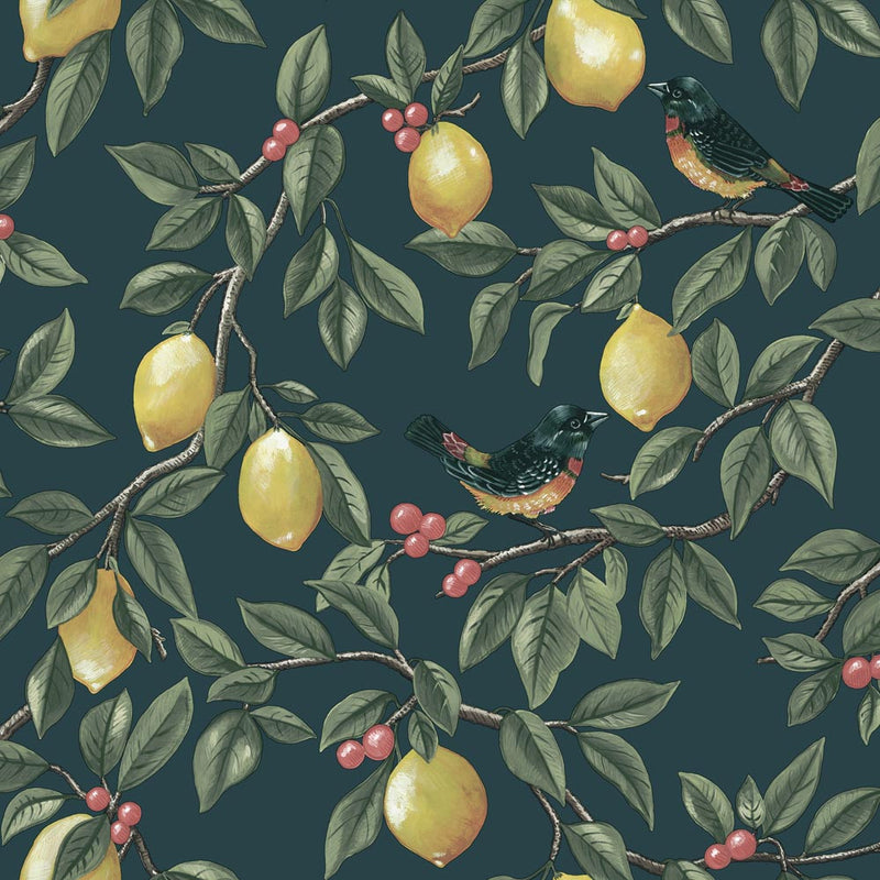 13871 Lemon Leaf Trail Statement Wallpaper by Holden Decor