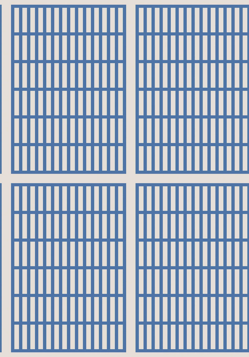 1387 Alvar Aalto 14/6 Light Blue Alvar Aalto Wallpaper by Boråstapeter
