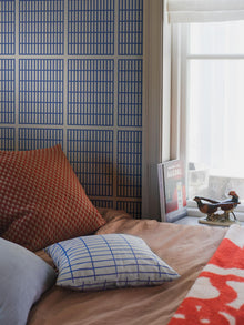 1387 Alvar Aalto 14/6 Light Blue Alvar Aalto Wallpaper by Boråstapeter