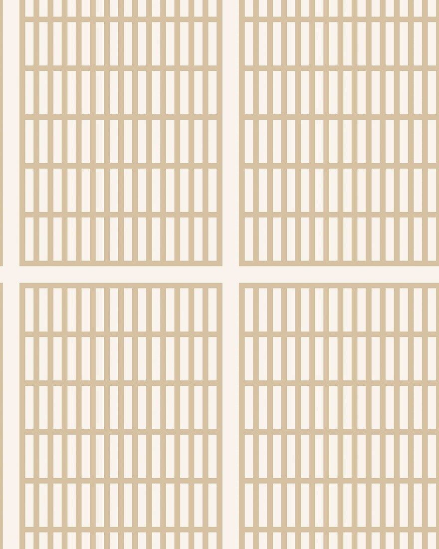 1388 Alvar Aalto 14/6 Light Yellow Alvar Aalto Wallpaper by Boråstapeter
