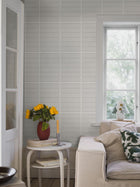 1389 Alvar Aalto 14/6 Light Grey Alvar Aalto Wallpaper by Boråstapeter