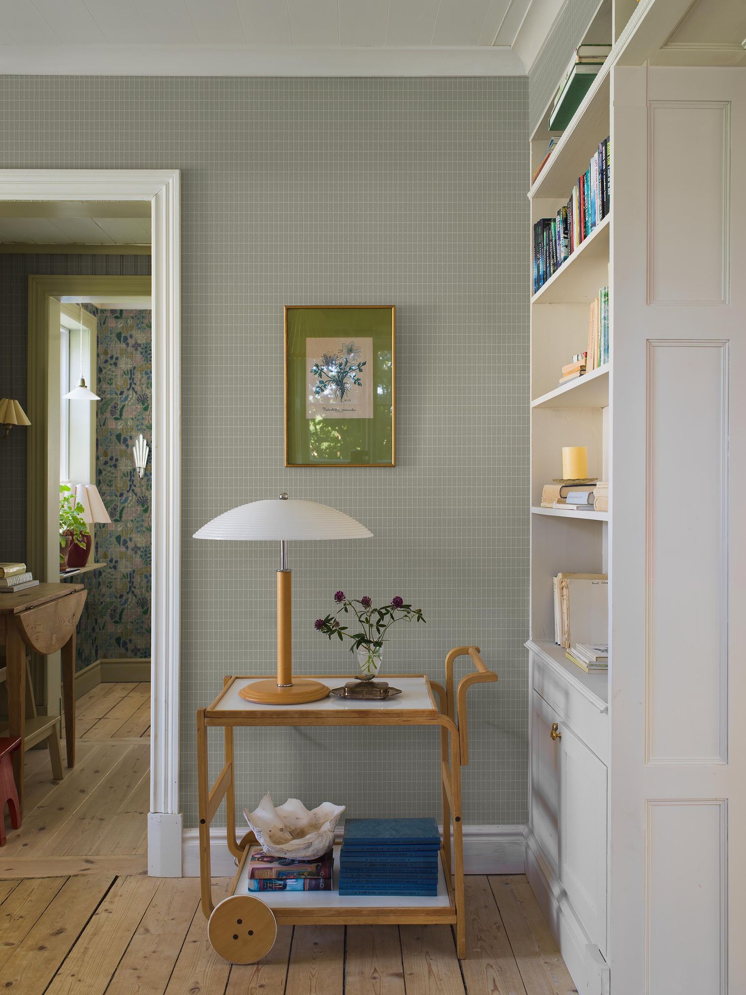 1390 Alvar Aalto M.I.T Light Green Alvar Aalto Wallpaper by Boråstapeter