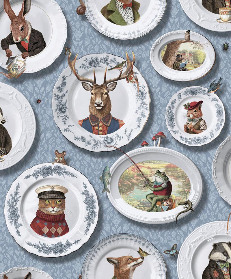 13941 Vintage Tea Party Statement Wallpaper by Holden Decor