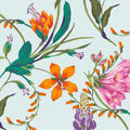Botanists Scroll Duck Egg Concerto Mural by Graham & Brown