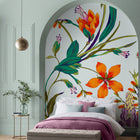 139856 Botanists Scroll Concerto Duck Egg Mural Wallpaper By Graham & Brown