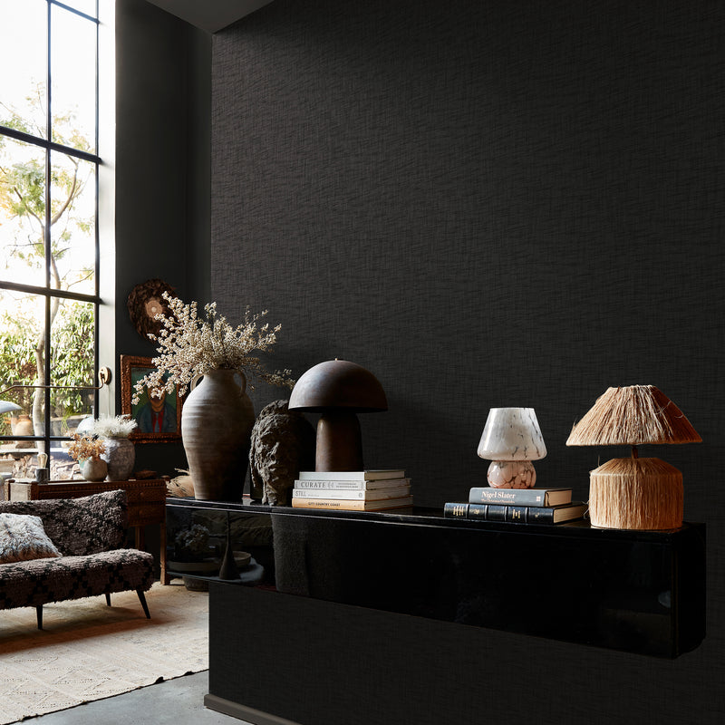 140080 Weathered Linen Tattoo Wallpaper by Abigail Ahern