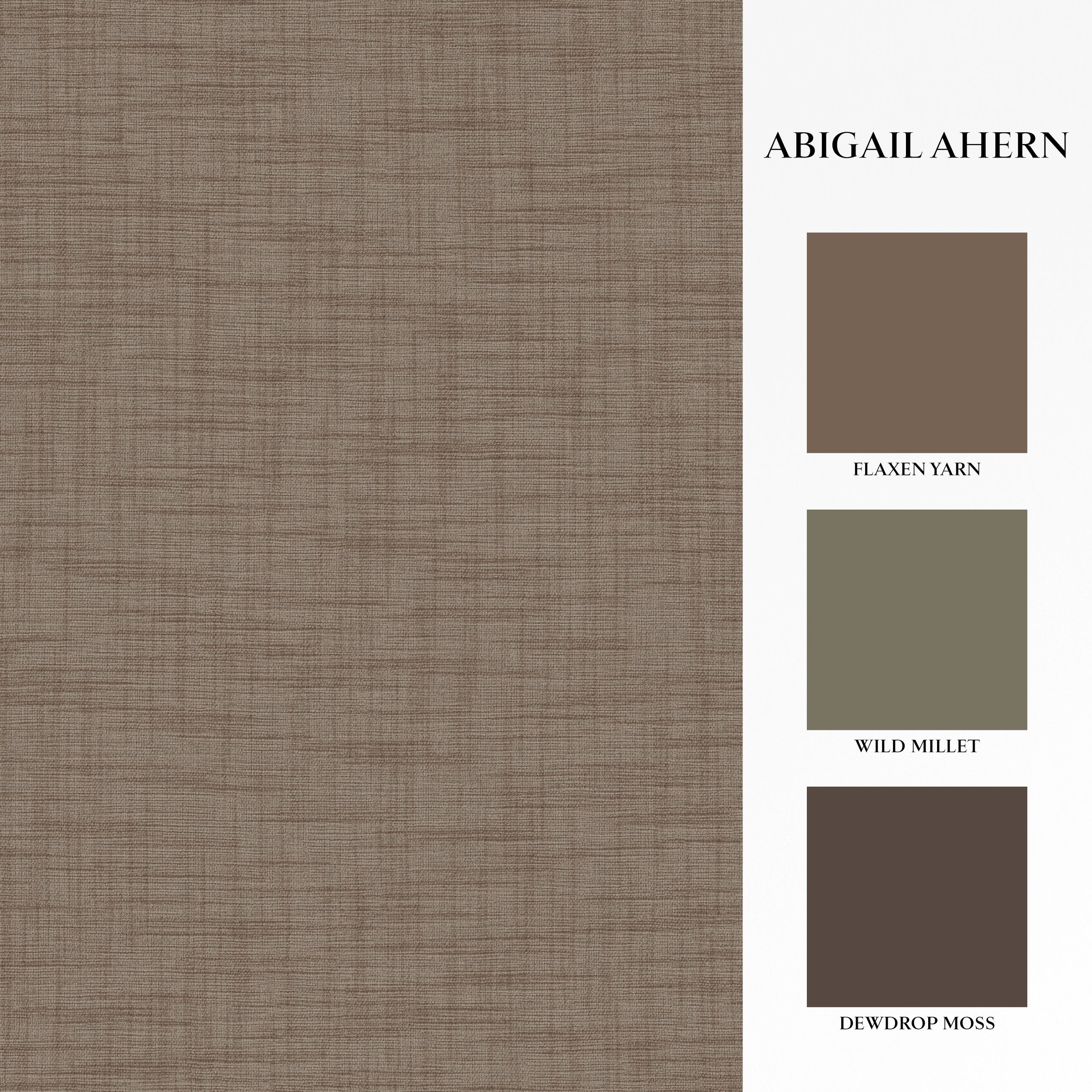 140081 Weathered Linen Cocoa Wallpaper by Abigail Ahern