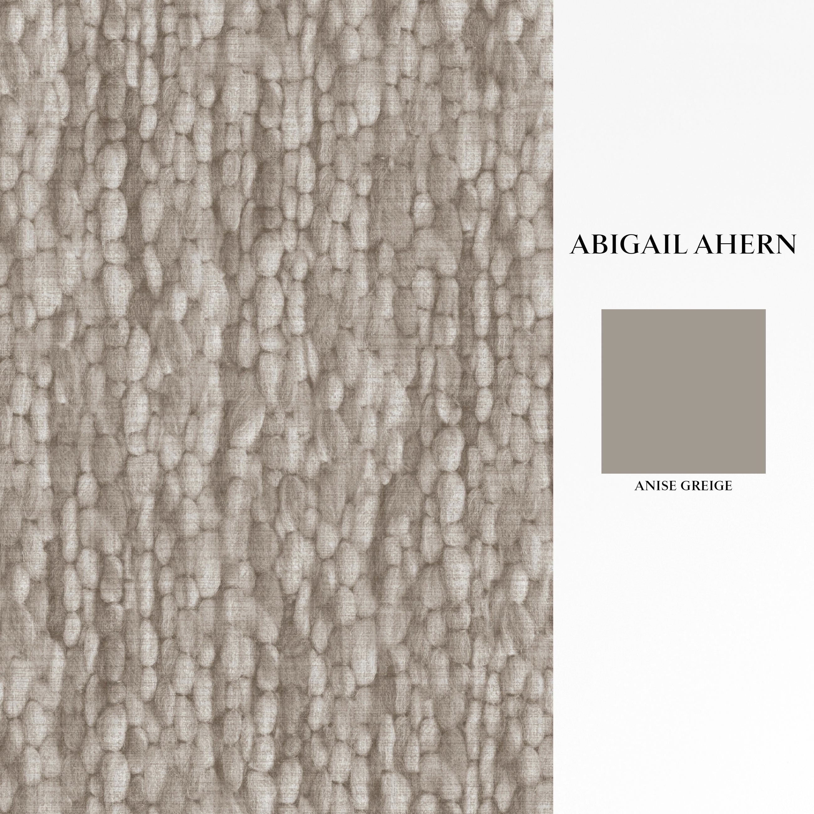 140083 Heirloom Knit Greige Wallpaper  by Abigail Ahern