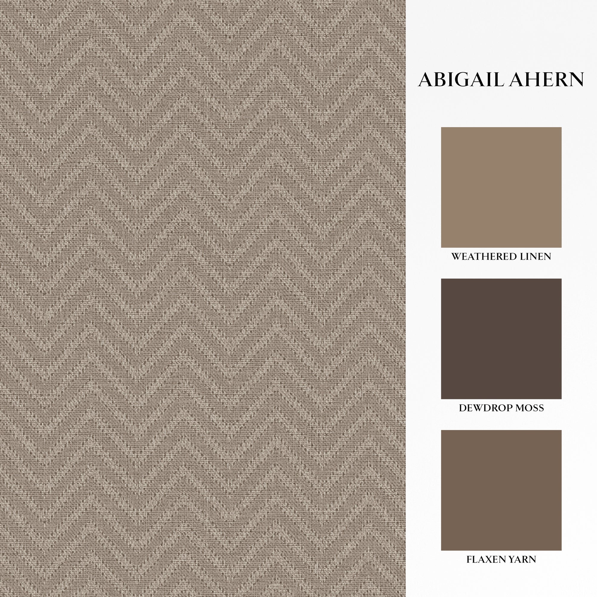 140089 Herringbone Weave Praline Wallpaper by Abigail Ahern