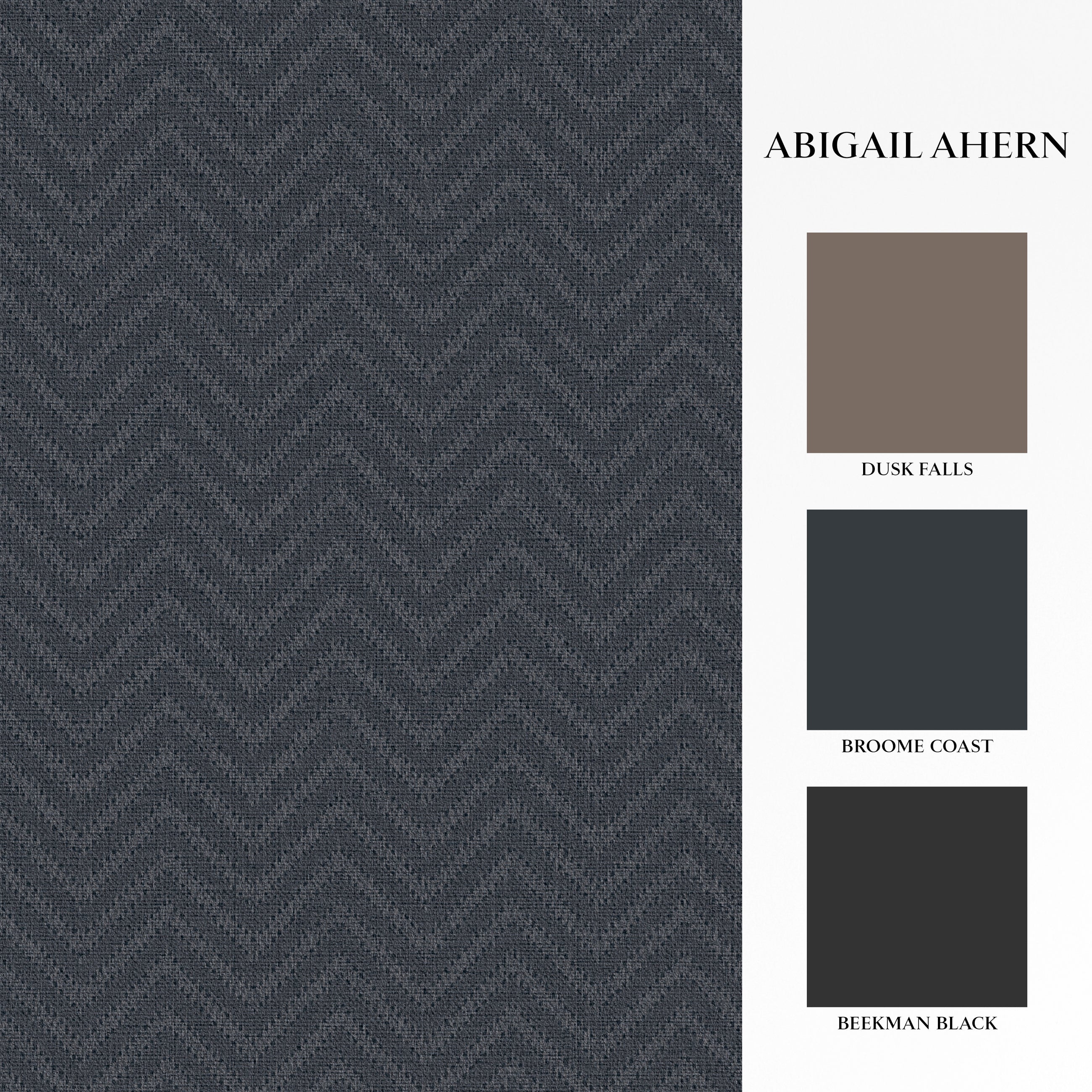 140090 Herringbone Weave Dusk Wallpaper by Abigail Ahern