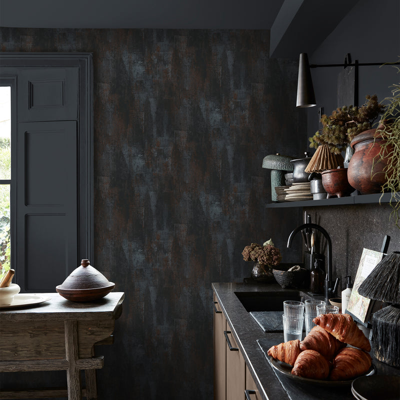 140091 Oxidized Opulence Nightfall Wallpaper by Abigail Ahern