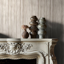 140096 Linear Luxe Pewter Wallpaper by Abigail Ahern