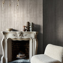 140096 Linear Luxe Pewter Wallpaper by Abigail Ahern