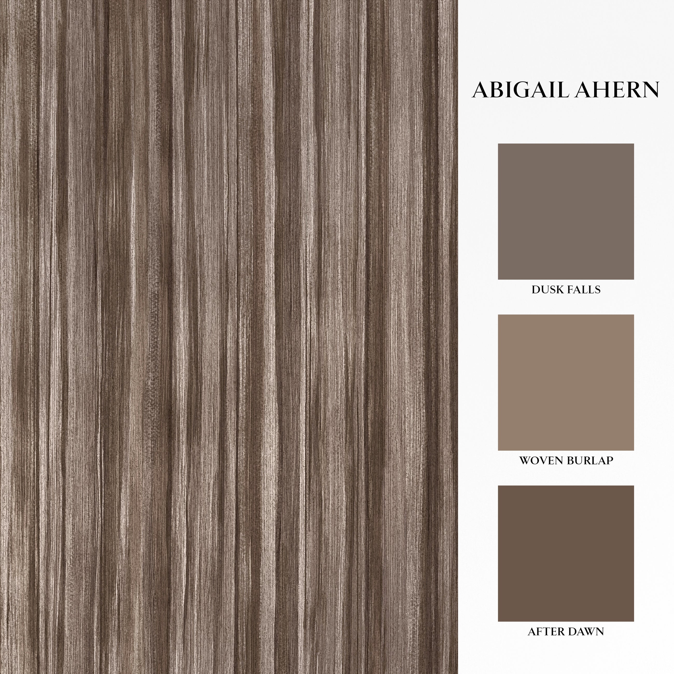 140097 Linear Luxe Deep Greige Wallpaper  by Abigail Ahern