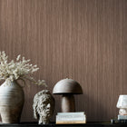 140099 Fibre Stripe Sable Wallpaper  by Abigail Ahern