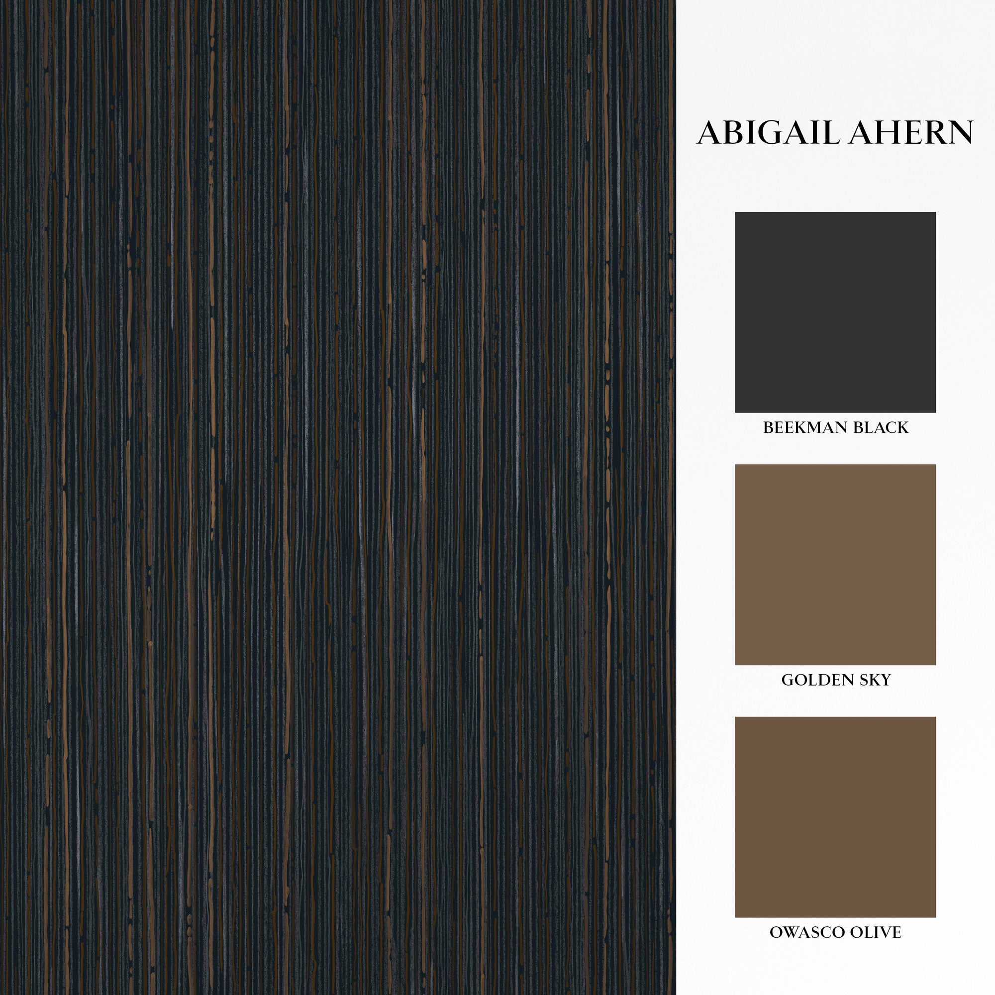 140102 Fibre Stripe Twilight Wallpaper by Abigail Ahern