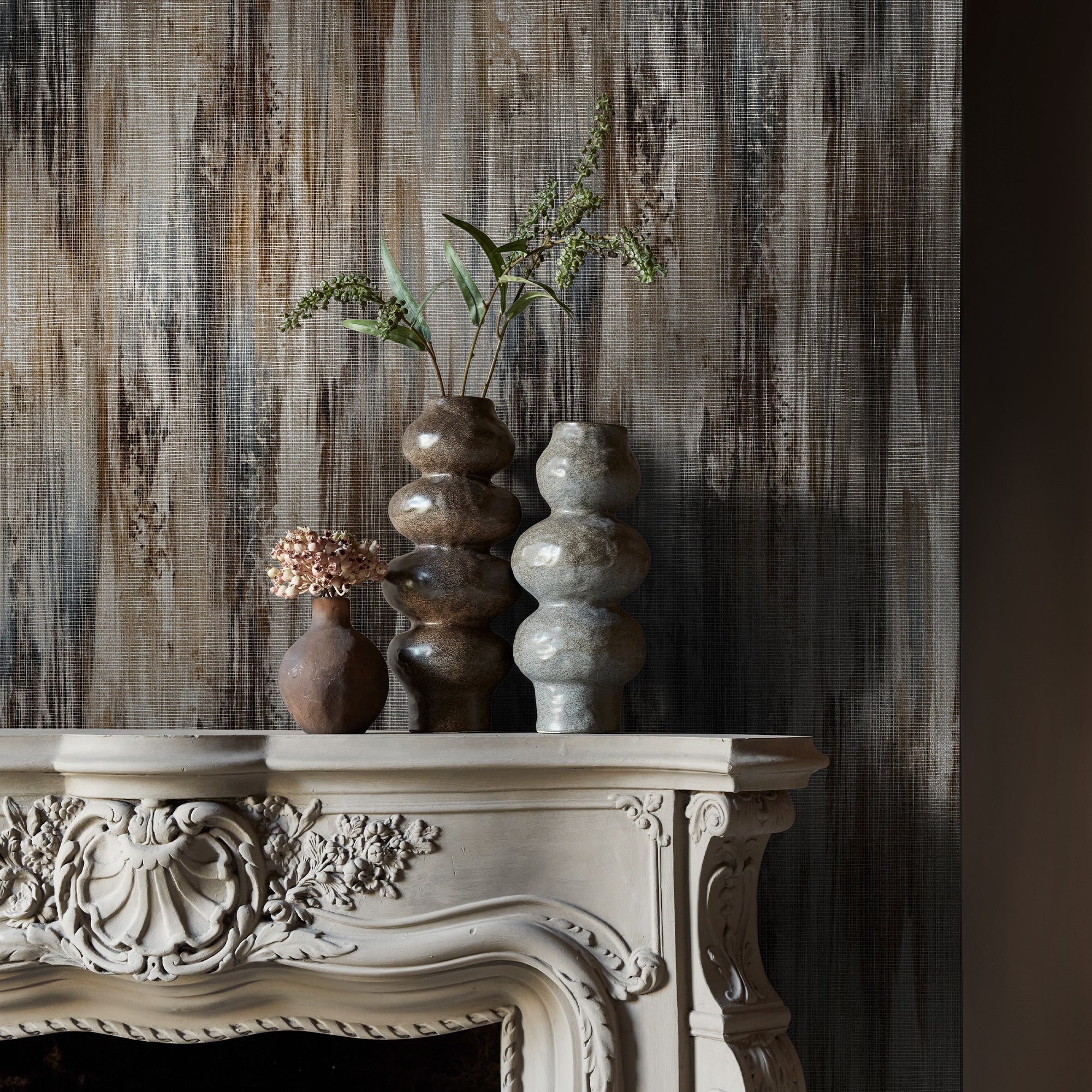 140106 Wanderlust Amber Wallpaper by Abigail Ahern