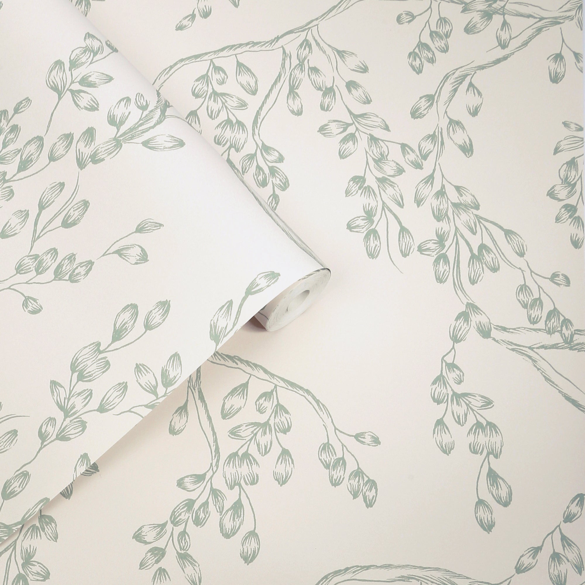 140333 Rainham Willow Wallpaper by Laura Ashley