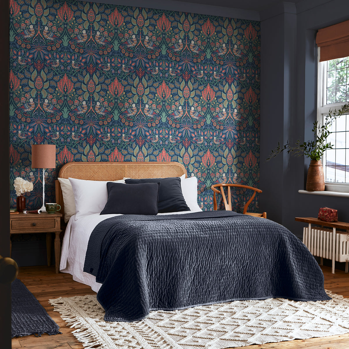 Dove & Rose Midsummer Wallpaper by William Morris at Home