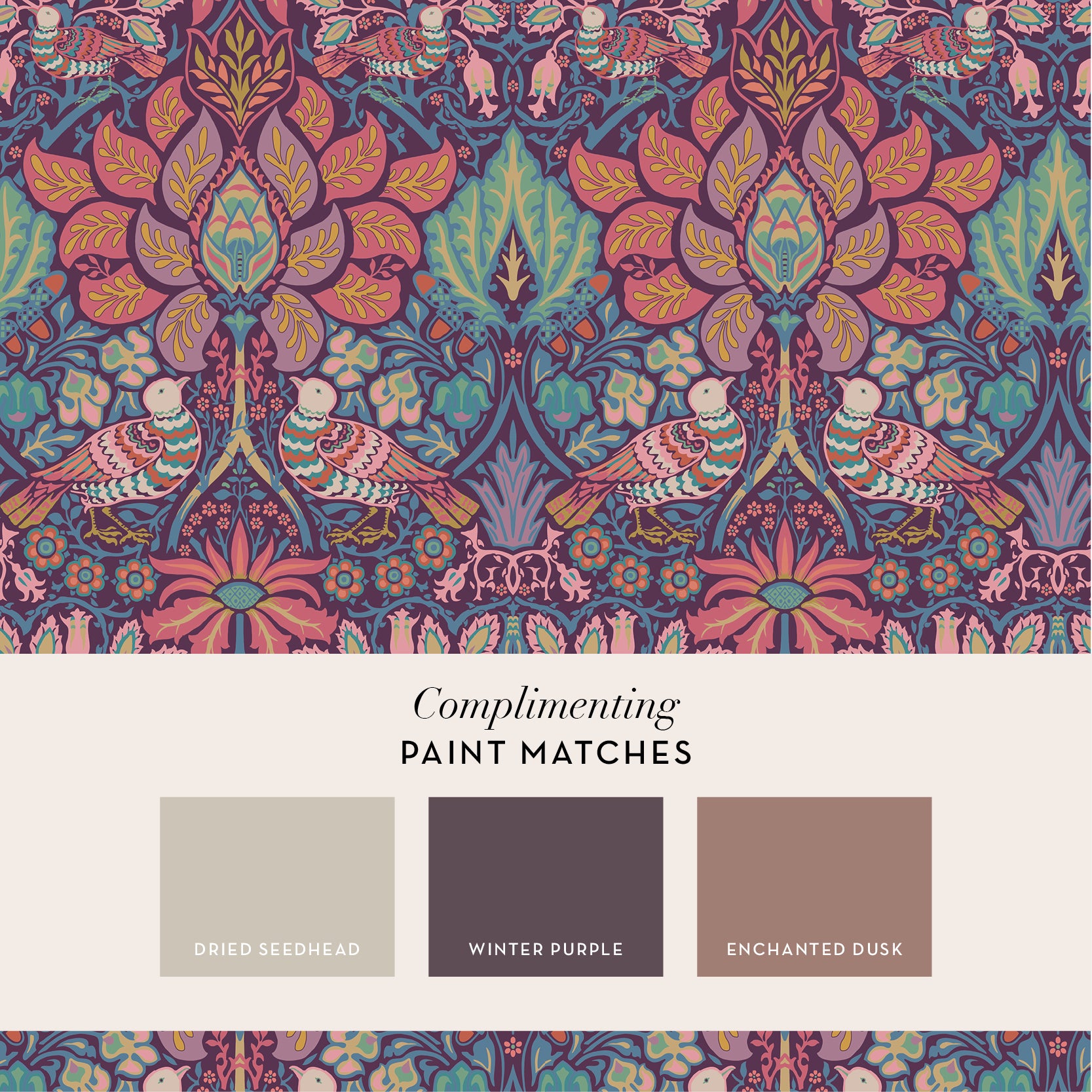 140478 Dove & Rose Carnival William Morris at Home Wallpaper by Graham & Brown