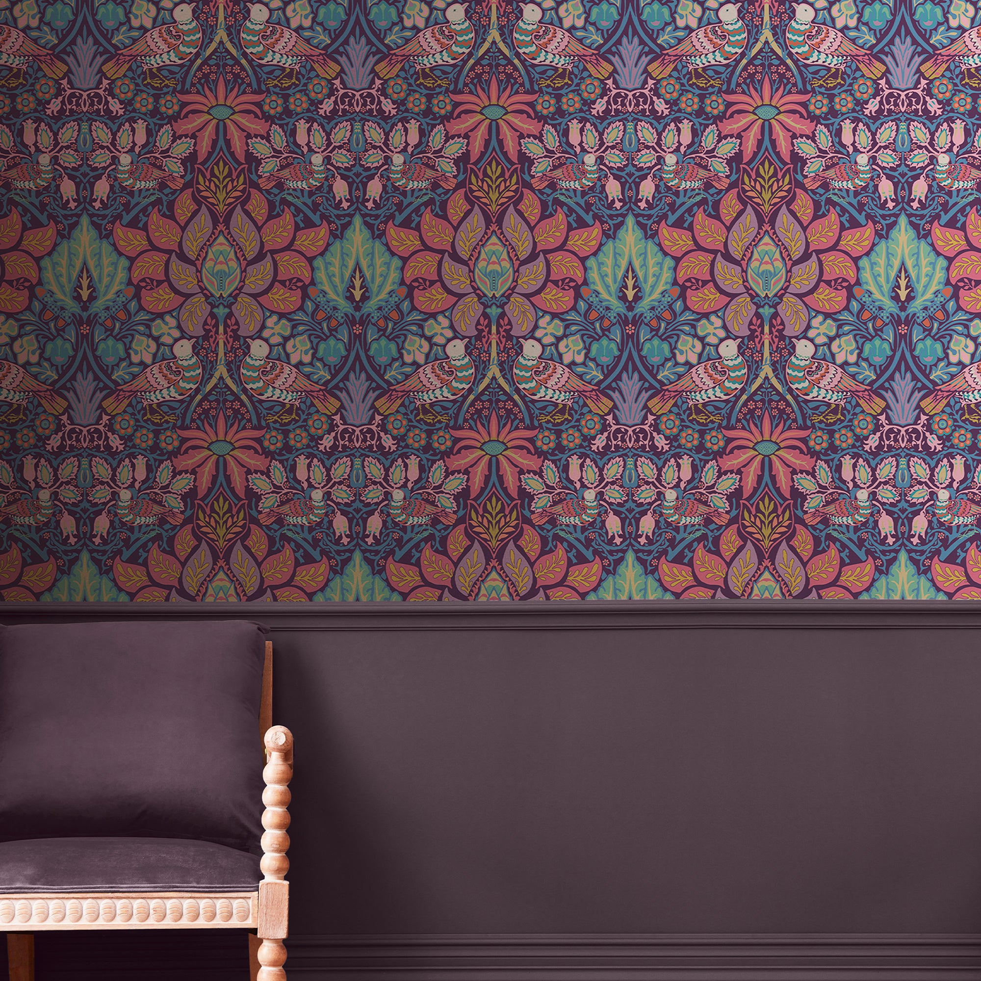 140478 Dove & Rose Carnival William Morris at Home Wallpaper by Graham & Brown