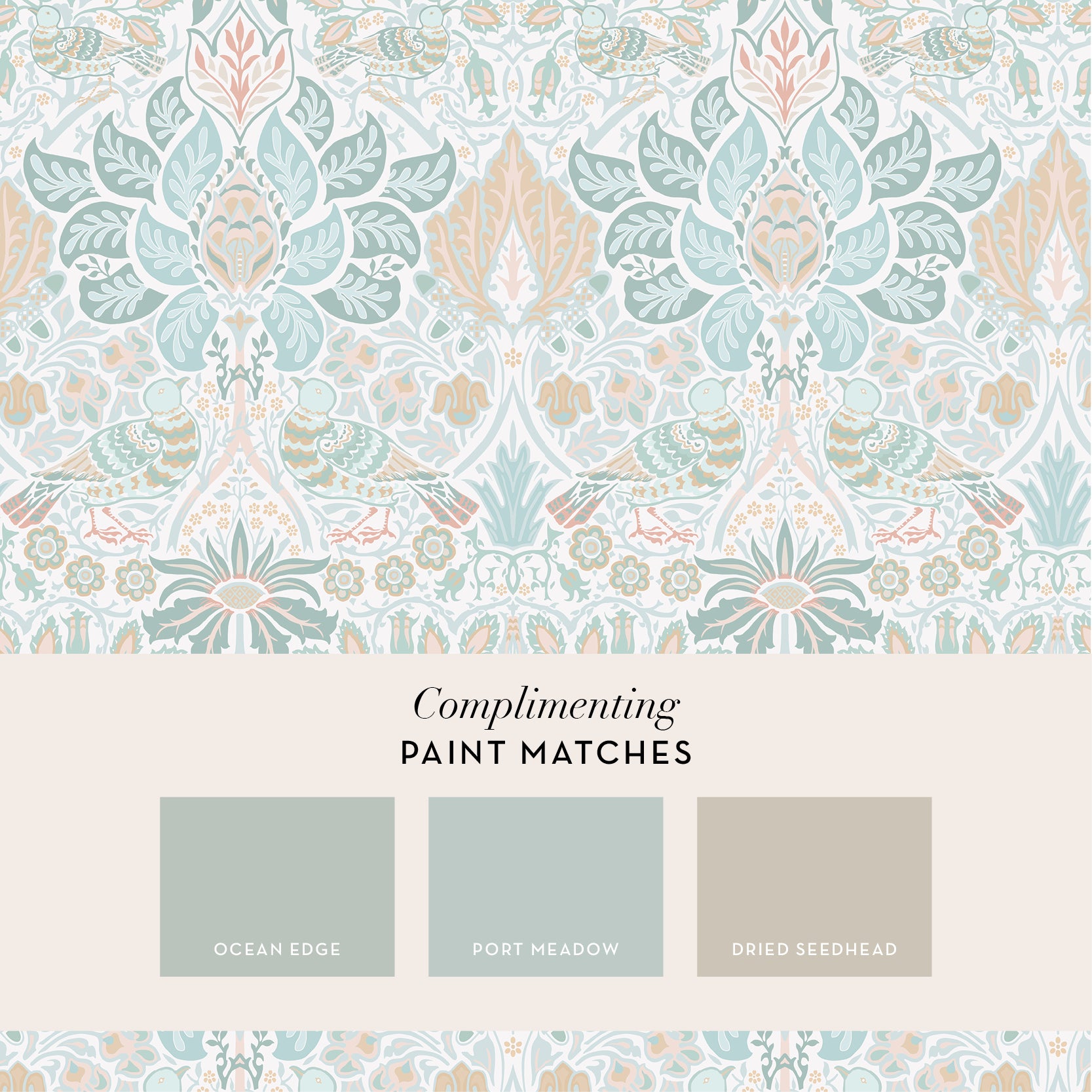 140479 Dove & Rose Haze William Morris at Home Wallpaper by Graham & Brown