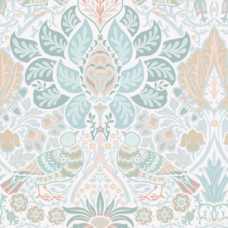 140479 Dove & Rose Haze William Morris at Home Wallpaper by Graham & Brown