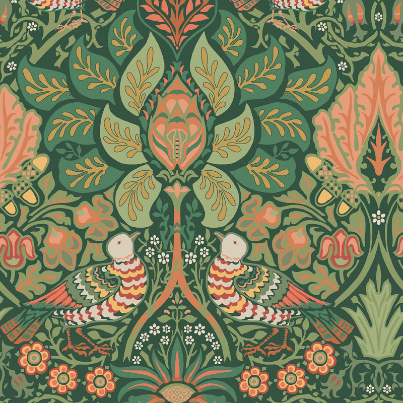 140480 Dove & Rose Woodland William Morris at Home Wallpaper by Graham & Brown