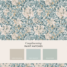 140483 Honeysuckle Dusk Blue William Morris at Home Wallpaper by Graham & Brown
